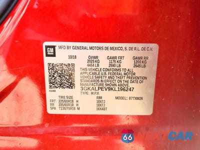 Zdjęcie 13 z 14 samochodu: 2019 GMC TERRAIN SLT VIN:3GKALPEV9KL196247 - miniatura