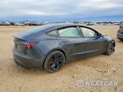 Trzecie zdjęcie samochodu z tyłu: 2024 TESLA MODEL 3 VIN:5YJ3E1ET6RF787428 - miniatura
