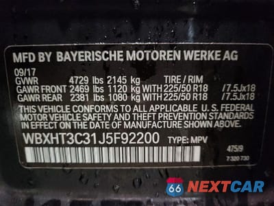 Zdjęcie 13 z 13 samochodu: 2018 BMW X1 XDRIVE28I VIN:WBXHT3C31J5F92200 - miniatura
