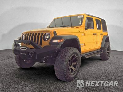 Drugie zdjęcie samochodu z przodu: 2018 JEEP WRANGLER UNLIMITED SPORT VIN:1C4HJXDG6JW319286 - miniatura