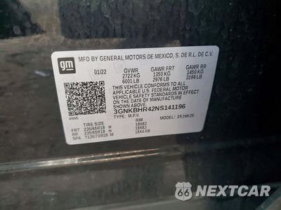 Zdjęcie 12 z 13 samochodu: 2022 CHEVROLET BLAZER 2LT VIN:3GNKBHR42NS141196 - miniatura