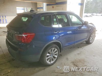 Trzecie zdjęcie samochodu z tyłu: 2014 BMW X3 XDRIVE28I VIN:5UXWX9C53E0D25039 - miniatura