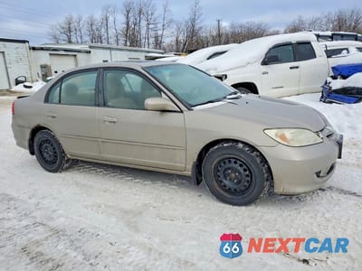 Czwarte zdjęcie samochodu z boku: 2005 HONDA CIVIC LX VIN:2HGES16665H034935 - miniatura
