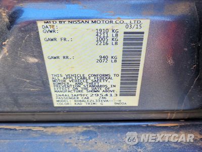 Zdjęcie 12 z 12 samochodu: 2015 NISSAN ALTIMA 2.5 VIN:1N4AL3AP9FC295413 - miniatura