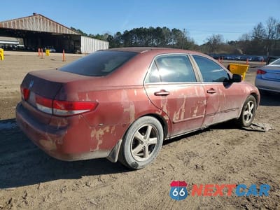 Trzecie zdjęcie samochodu z tyłu: 2003 HONDA ACCORD EX VIN:1HGCM56663A069771 - miniatura