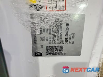 Zdjęcie 12 z 12 samochodu: 2019 CHEVROLET CAMARO LS VIN:1G1FB1RX6K0114882 - miniatura