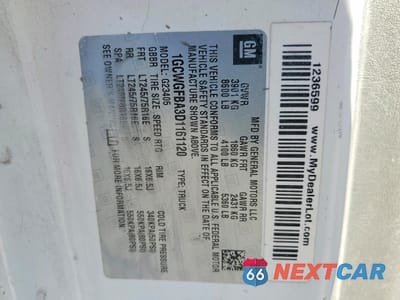 Zdjęcie 13 z 13 samochodu: 2013 CHEVROLET EXPRESS G2500 VIN:1GCWGFBA3D1161120 - miniatura