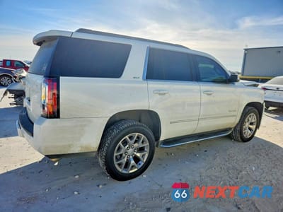 Trzecie zdjęcie samochodu z tyłu: 2019 GMC YUKON SLT VIN:1GKS1BKC5KR357623 - miniatura