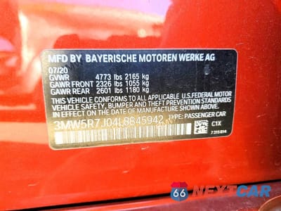 Zdjęcie 12 z 12 samochodu: 2020 BMW 330XI VIN:3MW5R7J04L8B45942 - miniatura