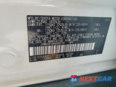 Zdjęcie 13 z 13 samochodu: 2022 TOYOTA RAV4 LIMITED VIN:JTMN1RFV6ND088790 - miniatura