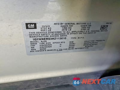 Zdjęcie 13 z 14 samochodu: 2017 CADILLAC XT5 PREMIUM LUXURY VIN:1GYKNERS3HZ113616 - miniatura