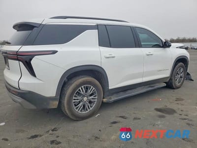 Trzecie zdjęcie samochodu z tyłu: 2025 CHEVROLET TRAVERSE LT VIN:1GNERGRS5SJ207593 - miniatura