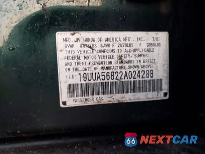 Zdjęcie 12 z 12 samochodu: 2002 ACURA 3.2TL TYPE-S VIN:19UUA56822A024288 - miniatura
