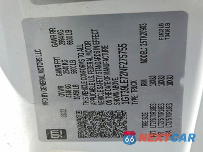 Zdjęcie 13 z 13 samochodu: 2022 GMC SIERRA K2500 HEAVY DUTY VIN:1GT39LE72NF275755 - miniatura