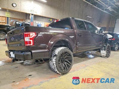 Trzecie zdjęcie samochodu z tyłu: 2018 FORD F150 SUPERCREW VIN:1FTEW1CG9JFB51307 - miniatura
