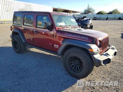 Czwarte zdjęcie samochodu z boku: 2021 JEEP WRANGLER UNLIMITED SPORT VIN:1C4HJXDG7MW648101 - miniatura