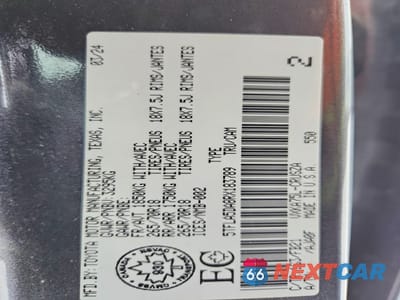 Zdjęcie 12 z 12 samochodu: 2024 TOYOTA TUNDRA DOUBLE CAB SR VIN:5TFLA5DA8RX183789 - miniatura