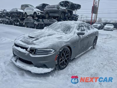 Drugie zdjęcie samochodu z przodu: 2019 DODGE CHARGER SCAT PACK VIN:2C3CDXGJ1KH662732 - miniatura