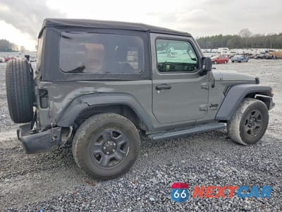 Trzecie zdjęcie samochodu z tyłu: 2021 JEEP WRANGLER SPORT VIN:1C4HJXAG7MW691325 - miniatura