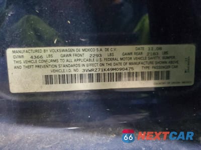 Zdjęcie 12 z 12 samochodu: 2009 VOLKSWAGEN JETTA SE VIN:3VWRZ71K49M090475 - miniatura