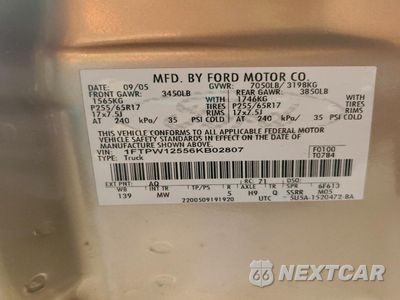 Zdjęcie 12 z 14 samochodu: 2006 FORD F150 SUPERCREW VIN:1FTPW12556KB02807 - miniatura