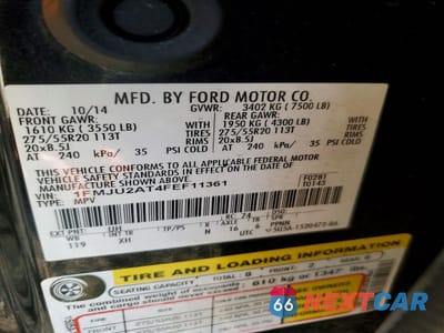 Zdjęcie 13 z 13 samochodu: 2015 FORD EXPEDITION LIMITED VIN:1FMJU2AT4FEF11361 - miniatura