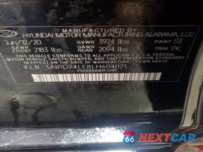 Zdjęcie 12 z 12 samochodu: 2020 HYUNDAI ELANTRA SE VIN:5NPD74LF8LH604021 - miniatura