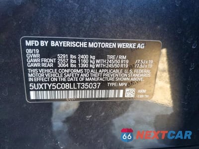 Zdjęcie 14 z 14 samochodu: 2020 BMW X3 XDRIVE30I VIN:5UXTY5C08LLT35037 - miniatura