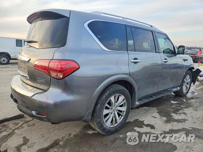 Trzecie zdjęcie samochodu z tyłu: 2017 INFINITI QX80 BASE VIN:JN8AZ2NF4H9643515 - miniatura