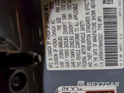 Zdjęcie 14 z 14 samochodu: 2022 HONDA CR-V SE VIN:2HKRW1H79NH403031 - miniatura