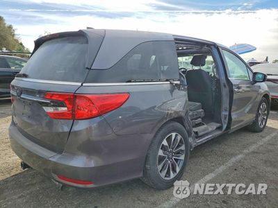 Trzecie zdjęcie samochodu z tyłu: 2023 HONDA ODYSSEY EXL VIN:5FNRL6H6XPB058364 - miniatura