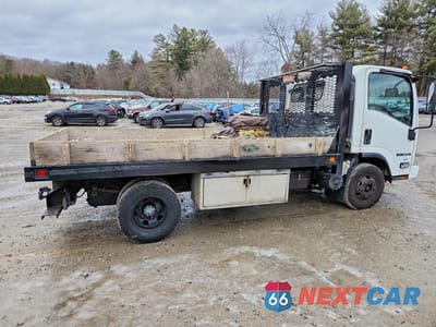 Trzecie zdjęcie samochodu z tyłu: 2012 ISUZU NPR DUMP FLATBED TRUCK VIN:54DB4W1B5CS802631 - miniatura