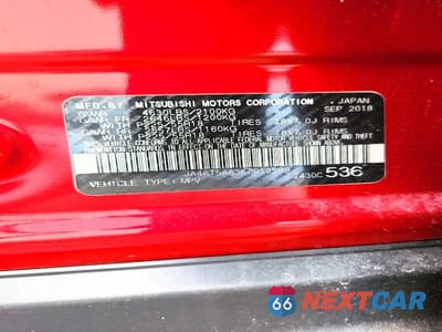 Zdjęcie 13 z 13 samochodu: 2019 MITSUBISHI ECLIPSE CROSS SE VIN:JA4AT5AA3KZ013589 - miniatura