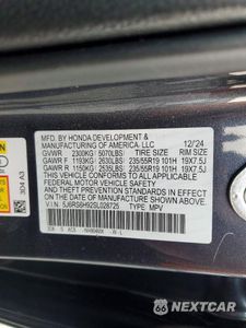 Zdjęcie 14 z 14 samochodu: 2025 HONDA CR-V VIN:5J6RS6H92SL028725 - miniatura