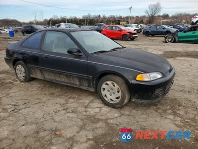 Czwarte zdjęcie samochodu z boku: 1993 HONDA CIVIC EX VIN:1HGEJ1251PL034041 - miniatura