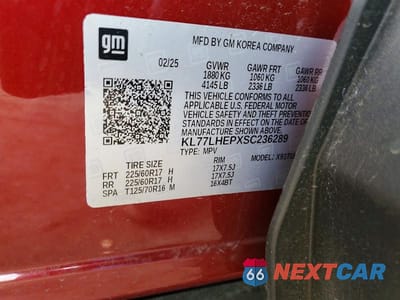Zdjęcie 13 z 13 samochodu: 2025 CHEVROLET TRAX 1LT VIN:KL77LHEPXSC236289 - miniatura