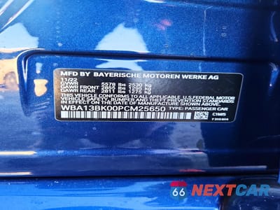 Zdjęcie 12 z 12 samochodu: 2023 BMW M550XI VIN:WBA13BK00PCM25650 - miniatura