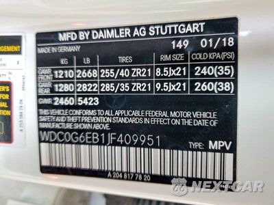 Zdjęcie 13 z 13 samochodu: 2018 MERCEDES-BENZ GLC 43 4MATIC AMG VIN:WDC0G6EB1JF409951 - miniatura
