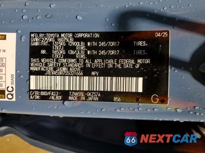 Zdjęcie 14 z 14 samochodu: 2025 TOYOTA 4RUNNER SR5 VIN:JTEVA5BR7S5021666 - miniatura