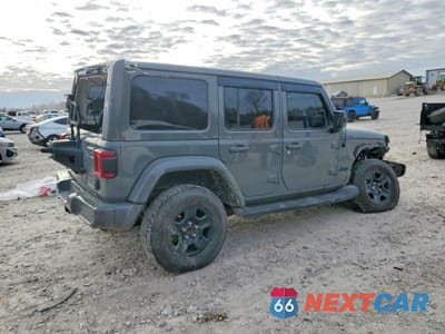 Trzecie zdjęcie samochodu z tyłu: 2021 JEEP WRANGLER UNLIMITED SAHARA 4XE VIN:1C4JJXP67MW862185 - miniatura