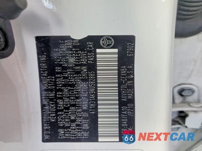 Zdjęcie 13 z 13 samochodu: 2022 TOYOTA CAMRY HYBRID LE VIN:4T1H31AK9NU582885 - miniatura