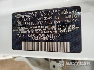 Zdjęcie 13 z 13 samochodu: 2015 HYUNDAI ACCENT GS VIN:KMHCT5AE8FU211830 - miniatura