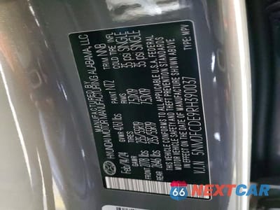 Zdjęcie 12 z 12 samochodu: 2024 HYUNDAI TUCSON SEL VIN:5NMJFCDE9RH390037 - miniatura