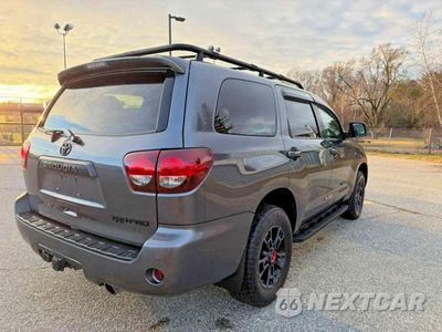 Trzecie zdjęcie samochodu z tyłu: 2021 TOYT SEQUOIA TRD PRO VIN:5TDEY5B10MS182254 - miniatura
