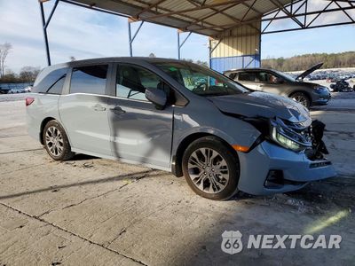 Czwarte zdjęcie samochodu z boku: 2025 HONDA ODYSSEY TOURING VIN:5FNRL6H85SB029719 - miniatura