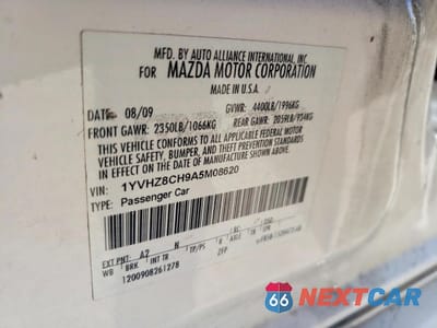 Zdjęcie 12 z 13 samochodu: 2010 MAZDA MAZDA 6 VIN:1YVHZ8CH9A5M08620 - miniatura