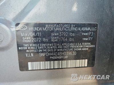 Zdjęcie 12 z 12 samochodu: 2011 HYUNDAI ELANTRA LIMITED VIN:5NPDH4AE4BH039630 - miniatura