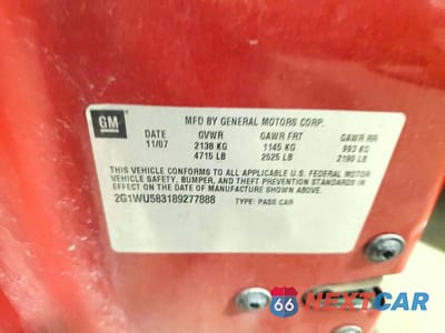 Zdjęcie 12 z 12 samochodu: 2008 CHEVROLET IMPALA LTZ VIN:2G1WU583189277888 - miniatura