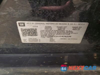 Zdjęcie 12 z 12 samochodu: 2018 GMC SIERRA K1500 SLT VIN:3GTU2NEC2JG476226 - miniatura