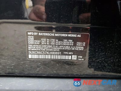 Zdjęcie 13 z 13 samochodu: 2019 BMW X5 XDRIVE40I VIN:5UXCR6C57KLK80691 - miniatura